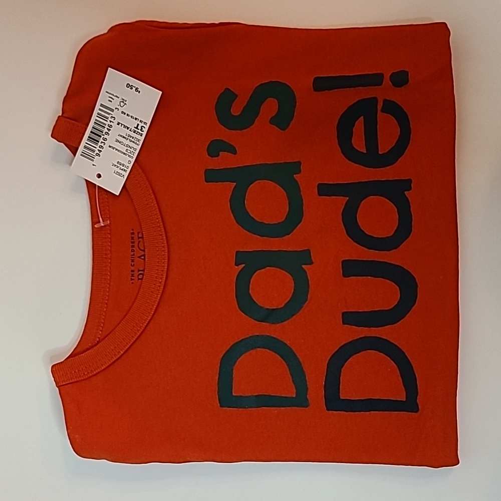 The Children's Place Orange 'Dad's Dude!' Tee